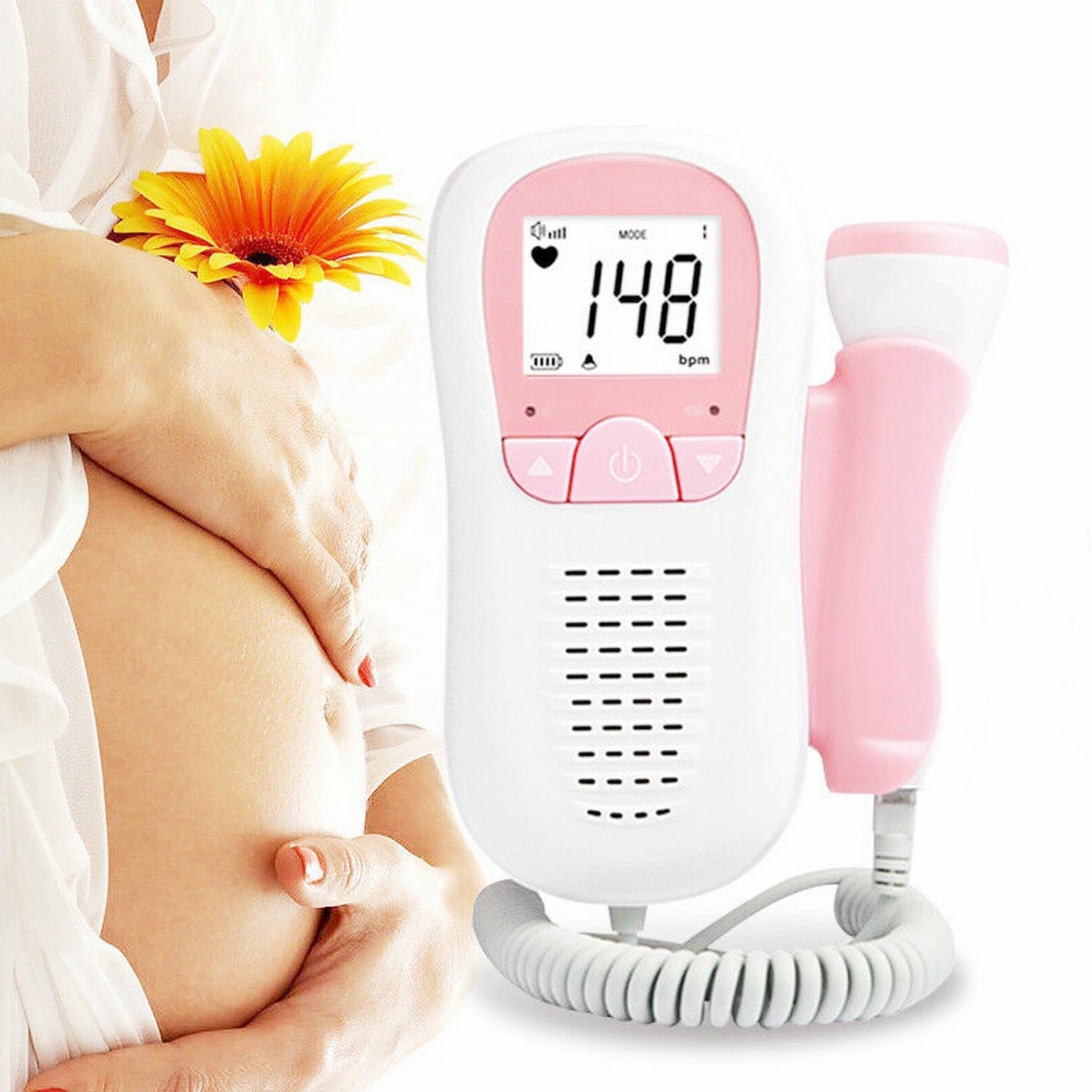 Joylyn Prenatal Baby Heart Beat Fetal Doppler Pocket Monitor for